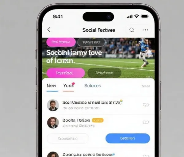 体育社区交流界面